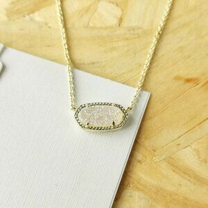 NEW Kendra Scott Elisa Drusy Necklace Gold